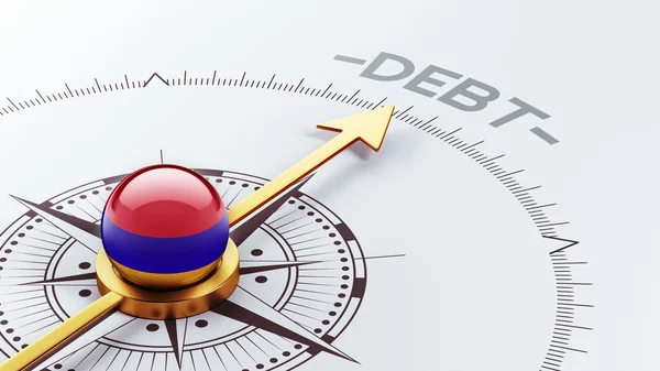 Koncept dluh Arménie — Stock fotografie