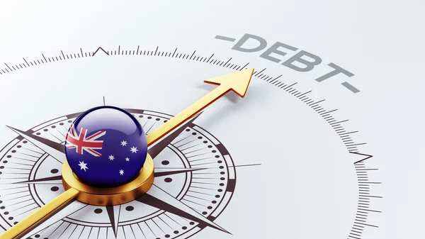 オーストラリア負債概念 — ストック写真