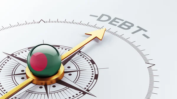 Концепция задолженности Бангладеш — стоковое фото
