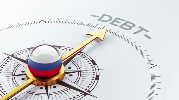 Russland Schuldenkonzept — Stockfoto