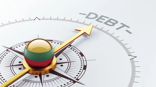 Lithuania Debt Concept — Stock Photo, Image