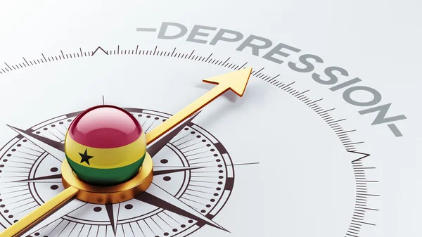 Ghana depression begreppsmässigt — Stockfoto