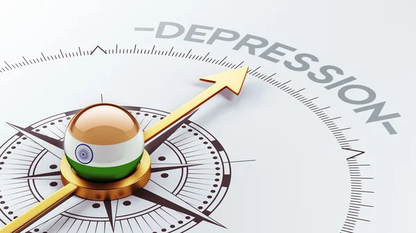 Índia Depressão Concep — Fotografia de Stock