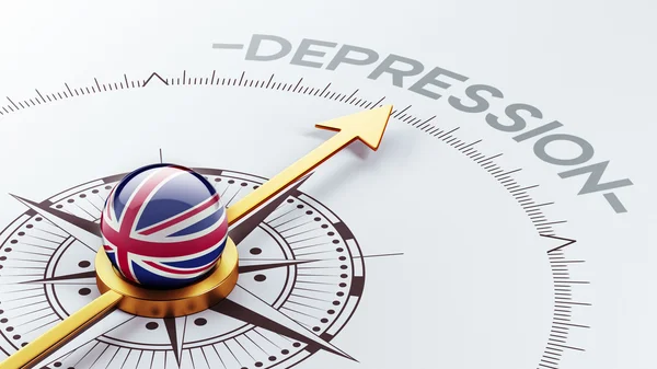 Velká Británie deprese concep — Stock fotografie