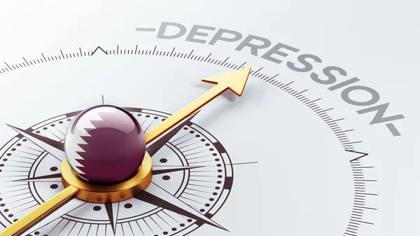 Qatar Depression Concep — Stock Photo, Image
