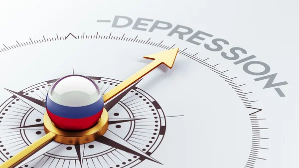 Russia Depression Concep — Stock Photo, Image