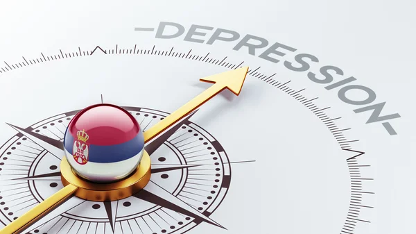 세르비아 우울증 concep — 스톡 사진