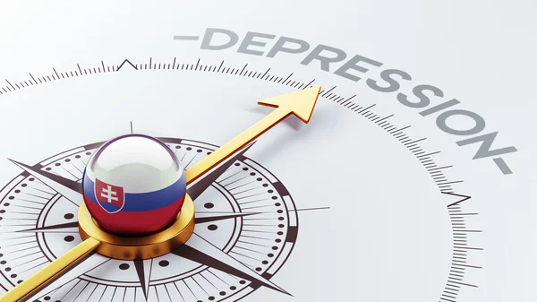 Slovakien depression begreppsmässigt — Stockfoto