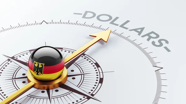 Conceito de Dólares Alemanha — Fotografia de Stock