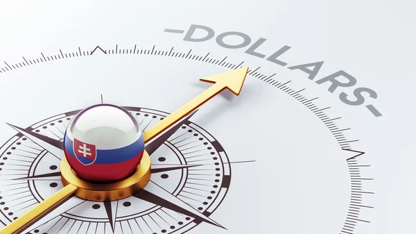 Conceito de Dólares Eslováquia — Fotografia de Stock