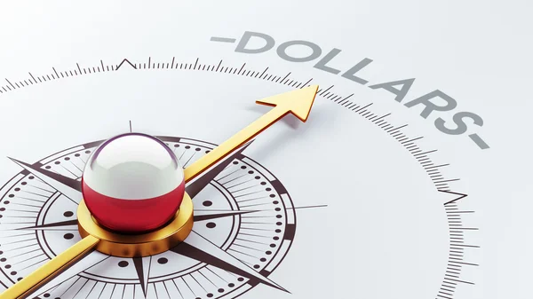Polen-Dollar-Konzept — Stockfoto