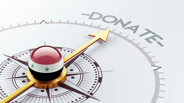 Syrien donera koncept — Stockfoto