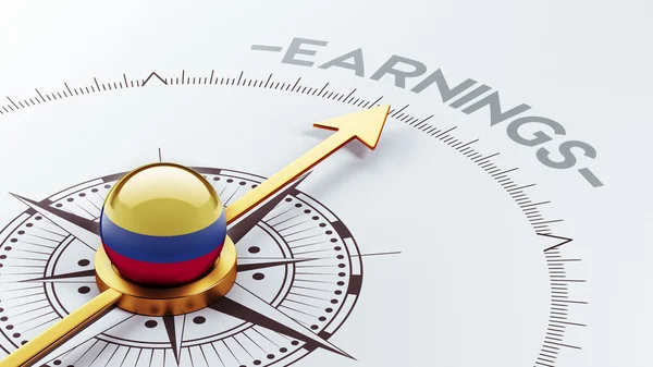 Colombia Earnings Concept — Stock Photo, Image