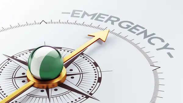 Nigeria Emergency Concept — Stock Photo, Image
