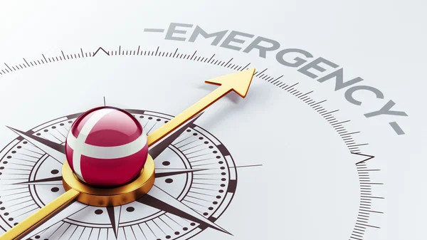 Denmark Emergency Concept — Stock Photo, Image