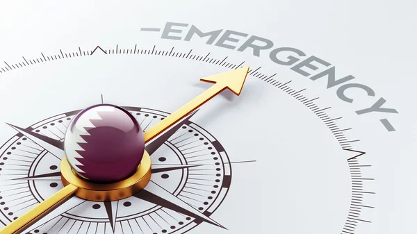 Qatar Emergency Concept — Stock Photo, Image