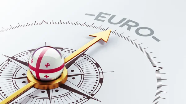 Notion de Géorgie euro — Stockfoto