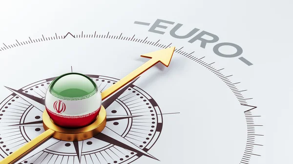 Írán euro koncept — Stock fotografie
