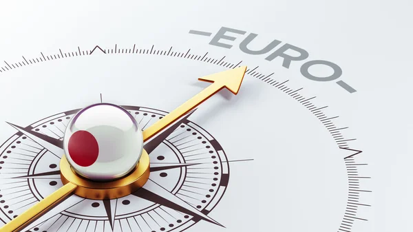 Japonia euro koncepcja — Zdjęcie stockowe