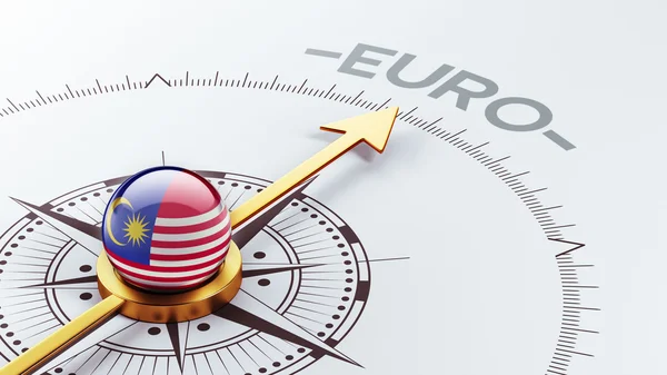 Malajzia euro koncepció — Stock Fotó