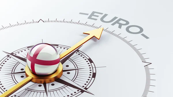 Inglaterra Euro Concepto — Foto de Stock