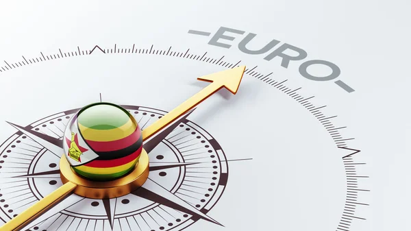 Euro-Konzept für Simbabwe — Stockfoto
