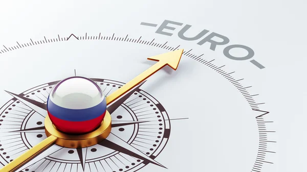 Russia Concetto Euro — Foto Stock