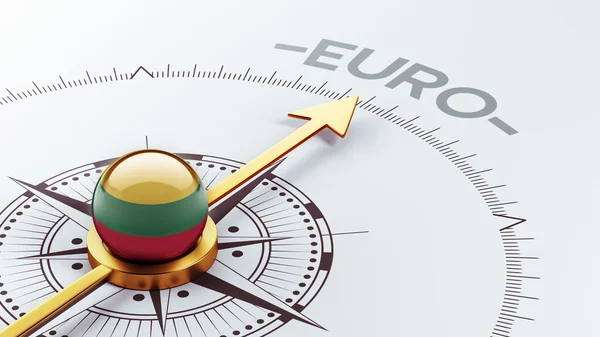Λιθουανία έννοια ευρώ — Φωτογραφία Αρχείου