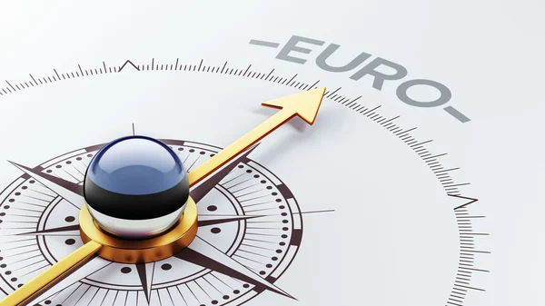 Estland euro koncept — Stockfoto