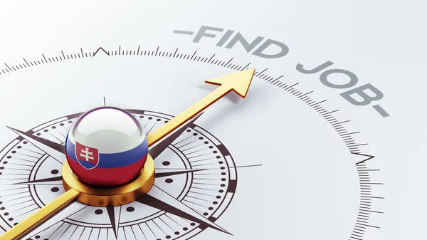 Slovakia Find Job Concept — Stock Photo, Image