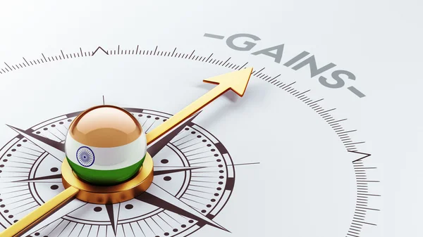 India Gains Concept — Stock Photo, Image