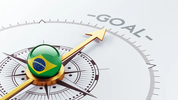 Brasil Objetivo Concepto — Foto de Stock