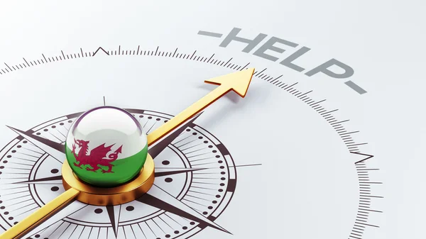 Wales Help Concept — Stockfoto