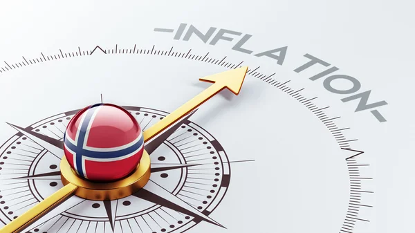 Norwegisches Inflationskonzept — Stockfoto