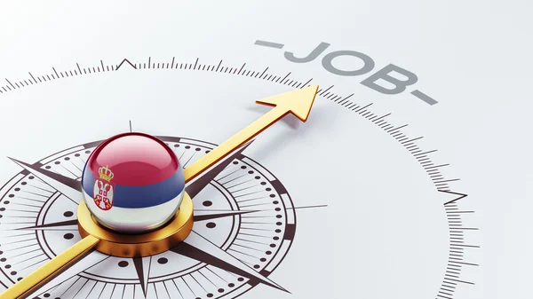 Servië baan concept — Stockfoto