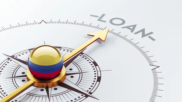Conceito de empréstimo Colômbia — Fotografia de Stock