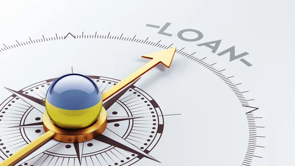 Концепция кредитования Украины — стоковое фото