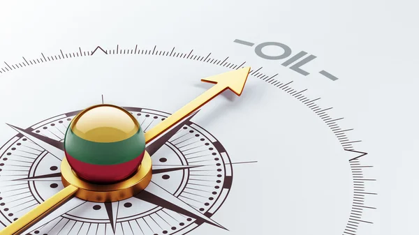 Litvánia olaj fogalma — Stock Fotó