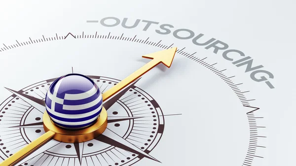 Grekland Outsourcing begreppsmässigt — Stockfoto