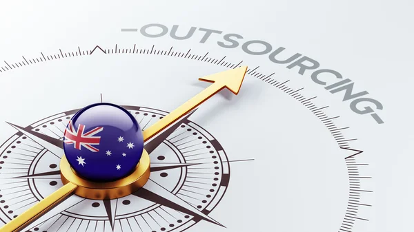 Concepto de Outsourcing de Australia —  Fotos de Stock