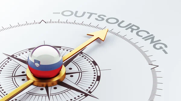 Eslovenia Outsourcing Concep —  Fotos de Stock