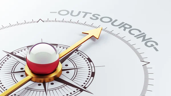 Polonia Outsourcing Concep —  Fotos de Stock