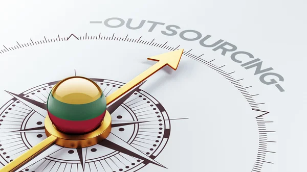 Lituânia Outsourcing Concep — Fotografia de Stock