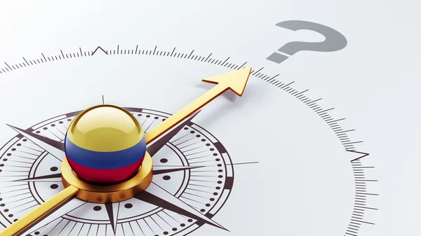 Colombia Concepto de signo de interrogación — Foto de Stock