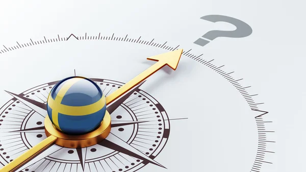 Sweden Question Mark Concept — Stock Photo, Image