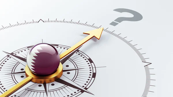 Qatar Question Mark Concept — Stock Photo, Image