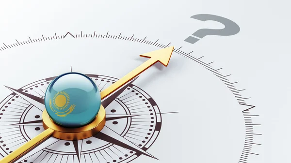 Kazakhstan Question Mark Concept — Stock Photo, Image