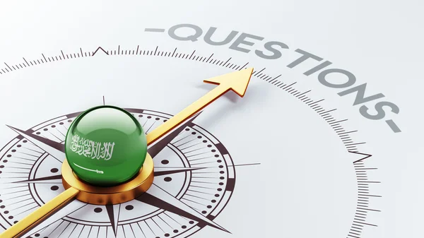 Saudi Arabia Questions Concept — Stock Photo, Image