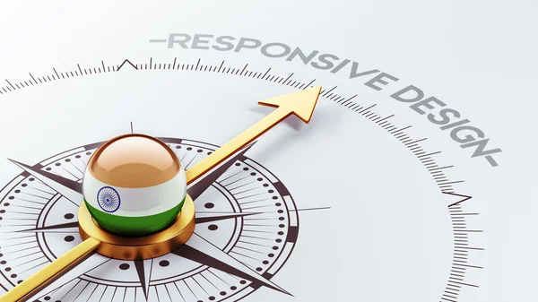 India responsieve Design Concept — Stockfoto