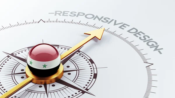 Syrië responsieve Design Concept — Stockfoto